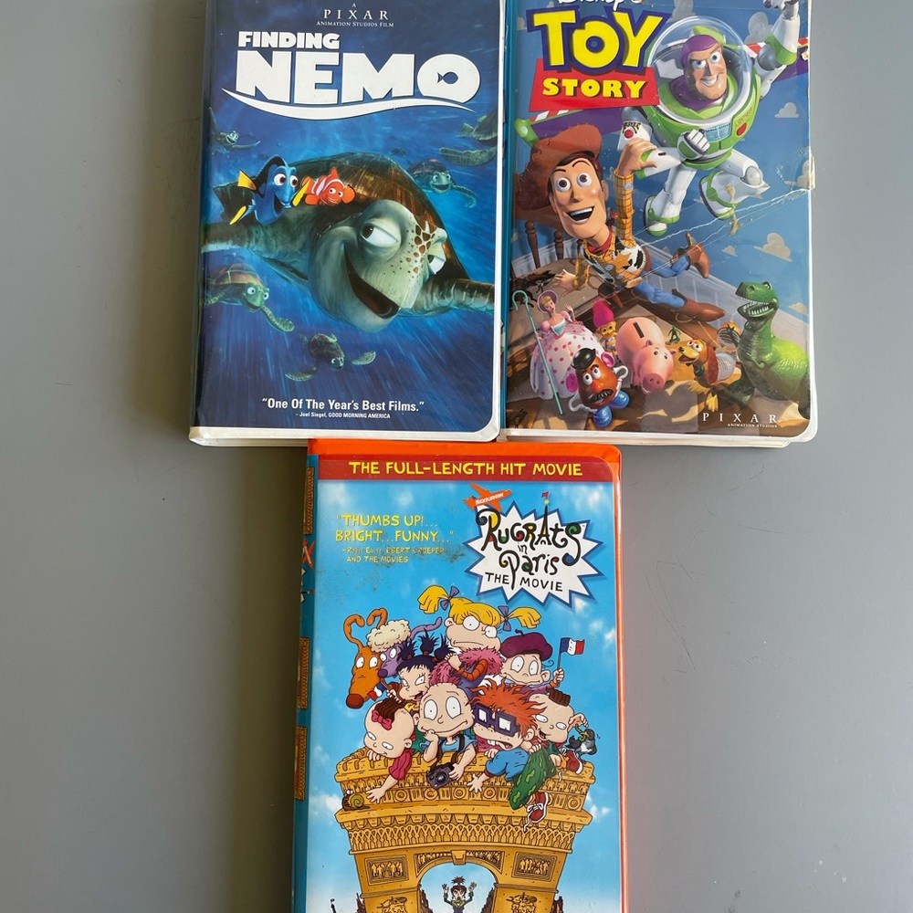 GUC Classic Disney/Pixar VHS Lot- Set of 3
